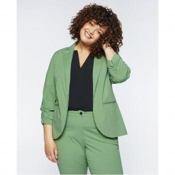 Blazer de mujer con mangas fruncidas y corte elegante