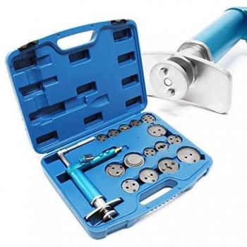 Set de Herramientas Mecánicas para Reposicionar Pistones de Freno Neumático - 16 Piezas con Maletín