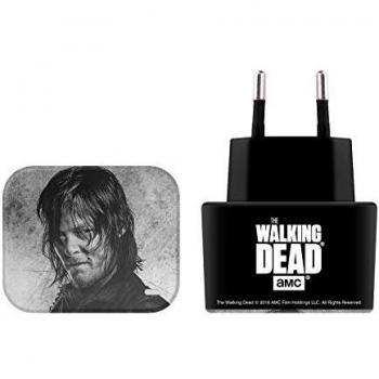 Official AMC The Walking Dead Daryl Double Exposure Various Art Black EU Charger & Micro-USB Cable for Huawei Stream S 302HW