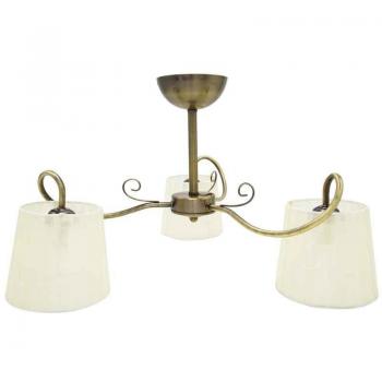 Lámpara Cuzco 5xe14 Cuero 37x65x65 Cm - Diseño Elegante