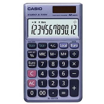 Casio Calculadora de bolsillo violeta SL-320TER+