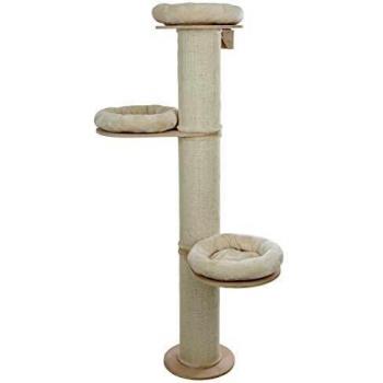 Rascador para gatos Dolomit Tower beige 187 cm Kerbl - Árbol rascador de 38 cm de diámetro, color Beige