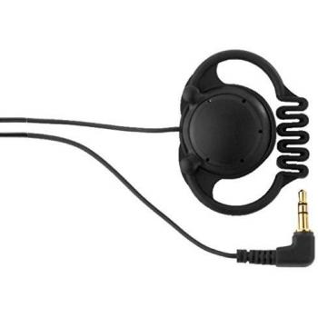 Auriculares Monacor ES-16, mono, con conector de 3.5 mm y cable de 1.2 m, color negro