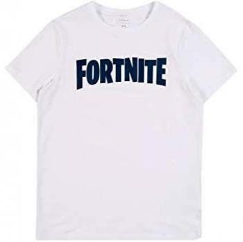 NAME IT Nkmfortnite Zachary SS Top Noos LIC Camiseta, Blanco Brillante, 134-140 para Niños