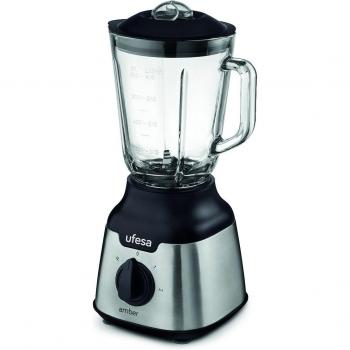 Ufesa BS4000 Amber Batidora de Vaso, 900W, Jarra de Cristal 0.8L