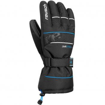 Reusch Connor R-Tex XT Guantes, otoño/Invierno, Unisex Adulto, Color Negro/Azul Brillante, tamaño 8,5