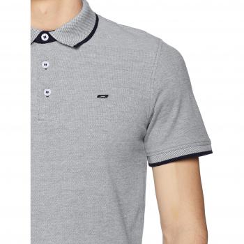 Jack & Jones Slim Fit Light Grey Polo Shirt Paulos