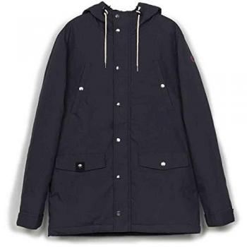 Revolution Men's Navy Blue Parka with Press Studs - XXL