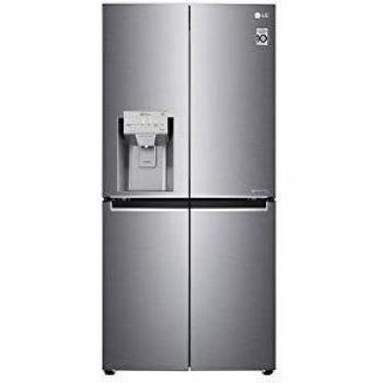 LG GML844PZKZ nevera Americano Multidoor Total No Frost con Congelador, 506 L, Door Cooling y Linear Cooling, nevera Smart Multidoor con dispensador de agua y hielo, Wi-Fi, pantalla LED exterior