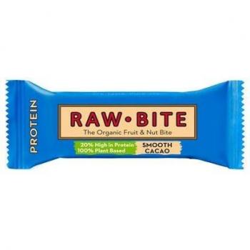 RAWBITE Organic Protein Bar Smooth Cacao 45g Vegan Gluten-Free