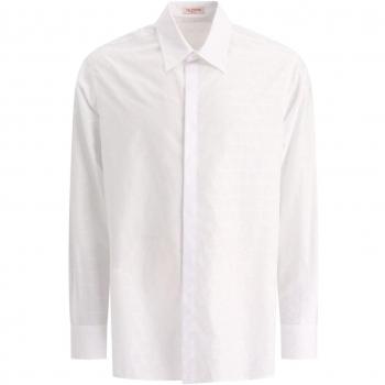 Valentino Men's Toile Iconographe Shirt in White | Size 39 | 4V3ABR959VCKF9