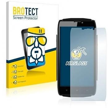 BROTECT Protector Pantalla Cristal Híbrido Compatible con Uhans U200 Protector Vidrio - [Dureza 9H, Anti-arañazos]