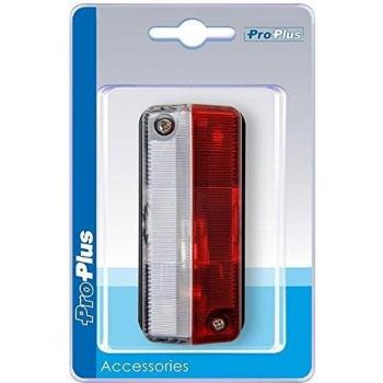 Luz de Señalización ProPlus 12V Roja/Blanca 91 x 41 mm para Remolque y Caravana