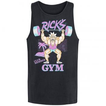 Rick And Morty Ricks Gym Camiseta Tirantes Negro XL