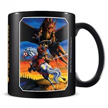 Taza de Cerámica Negra 11 oz Dragones y Mazmorras Cazador de Dragones - Producto Oficial