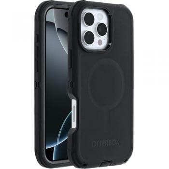 Funda OtterBox Defender MagSafe para Apple iPhone 16 Pro Max - Negra, Ultra resistente, a prueba de golpes y caídas, compatible con MagSafe