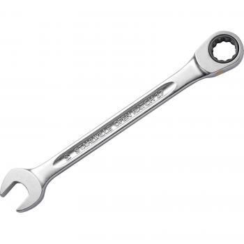 Llave de carraca de boca fija y boca en estrella Stahlwille 40171919 17F 19 plana