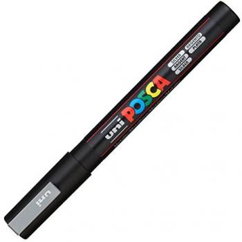 Marcador Acrílico POSCA PC-3M Plateado 0,9-1,3 mm (6 Unidades)