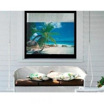 Mural de ventana Dreamy Beach, Dimensione:144cm x 192cm