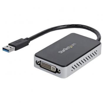 Adaptador de Vídeo USB 3.0 a DVI con Hub USB Super Speed Integrado
