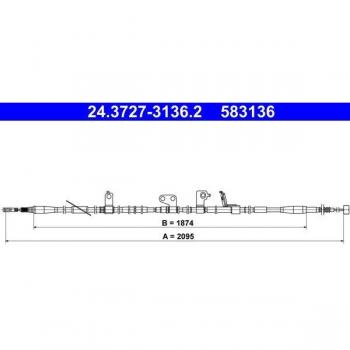 Cable de Freno Mano ATE 24.3727-3136.2