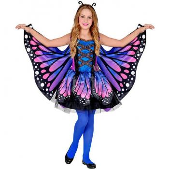 Disfraz de Mariposa Azul con Alas para niña