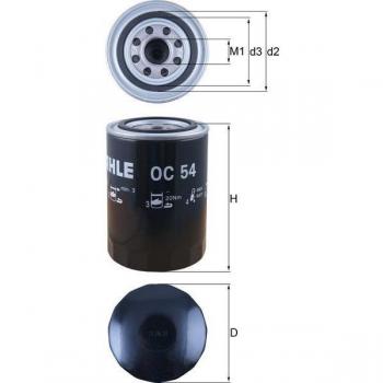 Filtro de aceite Mahle OC 54
