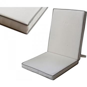 Cojín de silla de camping o jardín beige de poliéster Garden