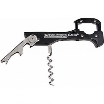Fackelmann Sacacorchos Camarero con Corta Cápsulas en ABS y Acero Inox. Negro e inox. 13x3,6cm, colores surtidos
