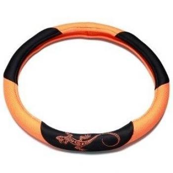 Unitec 75387 Reptilia - Funda para Volante, Color Naranja