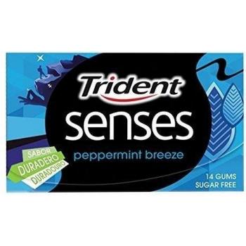 Trident senses chicle menta sin azucar