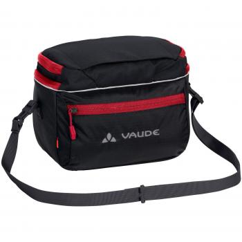 VAUDE Road I, Manillar Bolsa de Ciclismo, Color Negro/Rojo, tamaño Talla única
