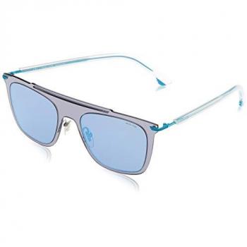 Police Men's Gray Mirrored Rectangle Sunglasses UV Protection PL581M 52SG1X