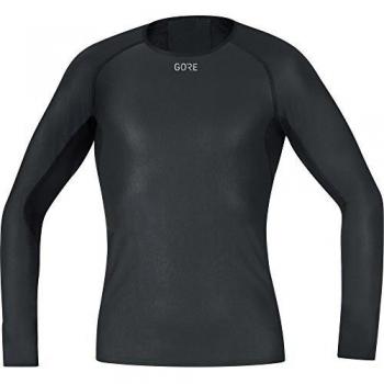 Gore Wear Men's Windstopper Base Layer Long Sleeve Shirt - Black, Small