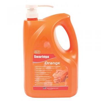 Deb Sor4LMP Swarfega Mano Limpiador Bomba, 4L, naranja