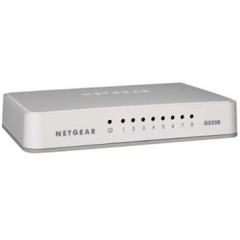 Netgear GS208-100PES - Switch 8 Puertos Gigabit 10/100/1000