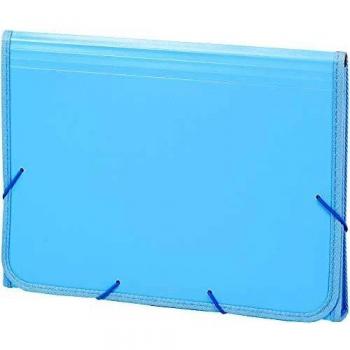 Charcivo Carpeta archivador acordeon 13 departamentos, serie Soft, color azul, 19260010