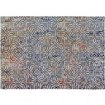RODIER - Alfombra Decorativa Llescas Multicolor de Algodón 140x200cm