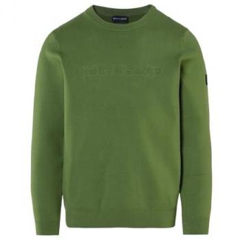 North Sails Jersey Cuello Redondo con Logo para Hombre 699792 Verde Casual Lana 12 Gg Outlet 2024