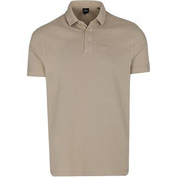 Armani Exchange Men's Polo Shirt 3DZFAB Beige Size S