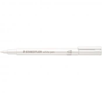 Marcador Permanente Metálico Blanco Staedtler 1-2 mm Punta Conica