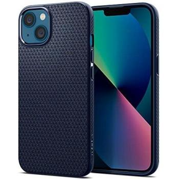 Funda Spigen Liquid Air TPU para iPhone 13 - Azul Marino, Protección Antigolpes