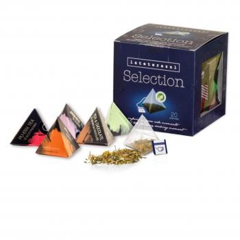 LA TETERA AZUL Pack De Tés E Infusiones. Surtido De Infusiones Variadas. Set De Infusiones Ideal Para Regalo. 20 Pirámides Envueltas Individualmente.