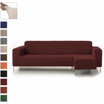 Eiffel Textile Protector Rústica Funda Elástica Brazo, Rojo, Chaise Longue Corto Derecha