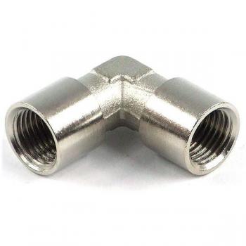 L-Piece G1/4 Female Thread Connector, Silver - Water Cooling Component Accessory
