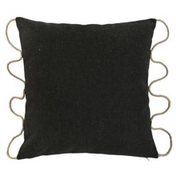 Cojín Home ESPRIT Negro 45 x 15 x 45 cm