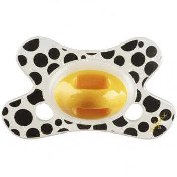 Difrax chupetes SE123, Naturales, 0-6 mes, negro/blanco