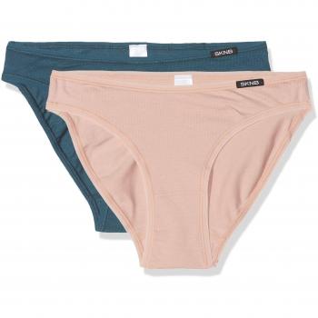 Skiny Advantage Cotton Rio Slip 2er Pack, Braguita brasileña para Mujer,