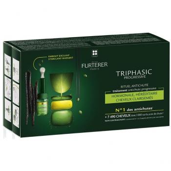 René Furterer Triphasic Progressive Tratamiento Anticaída Progresiva Ampollas 8 x 5.5 ml