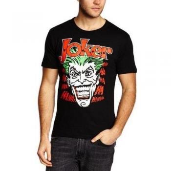 Logoshirt Camiseta Batman - Joker - Camiseta DC Comics - Camiseta con Cuello Redondo Negro - Diseño Original con Licencia, Talla XL